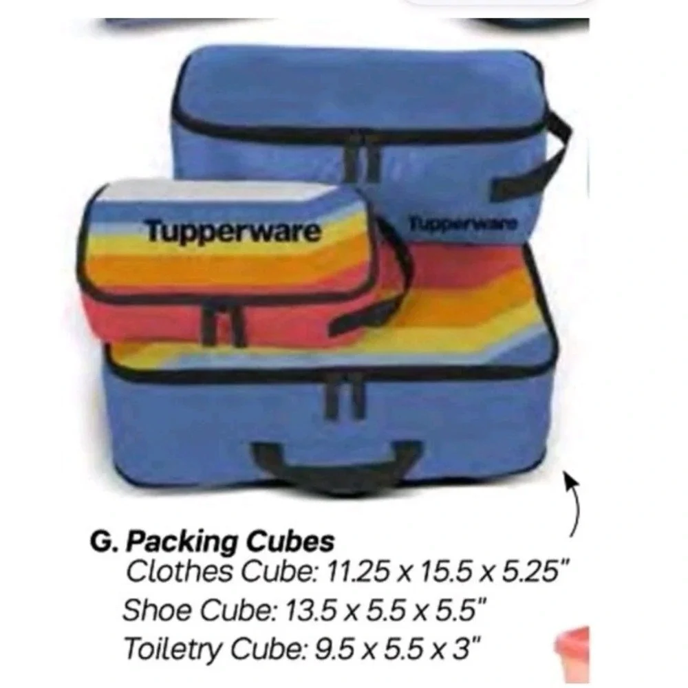 TUPPERWARE Packing Toiletry Cube. 1 of a 3 piece set. NEW!!